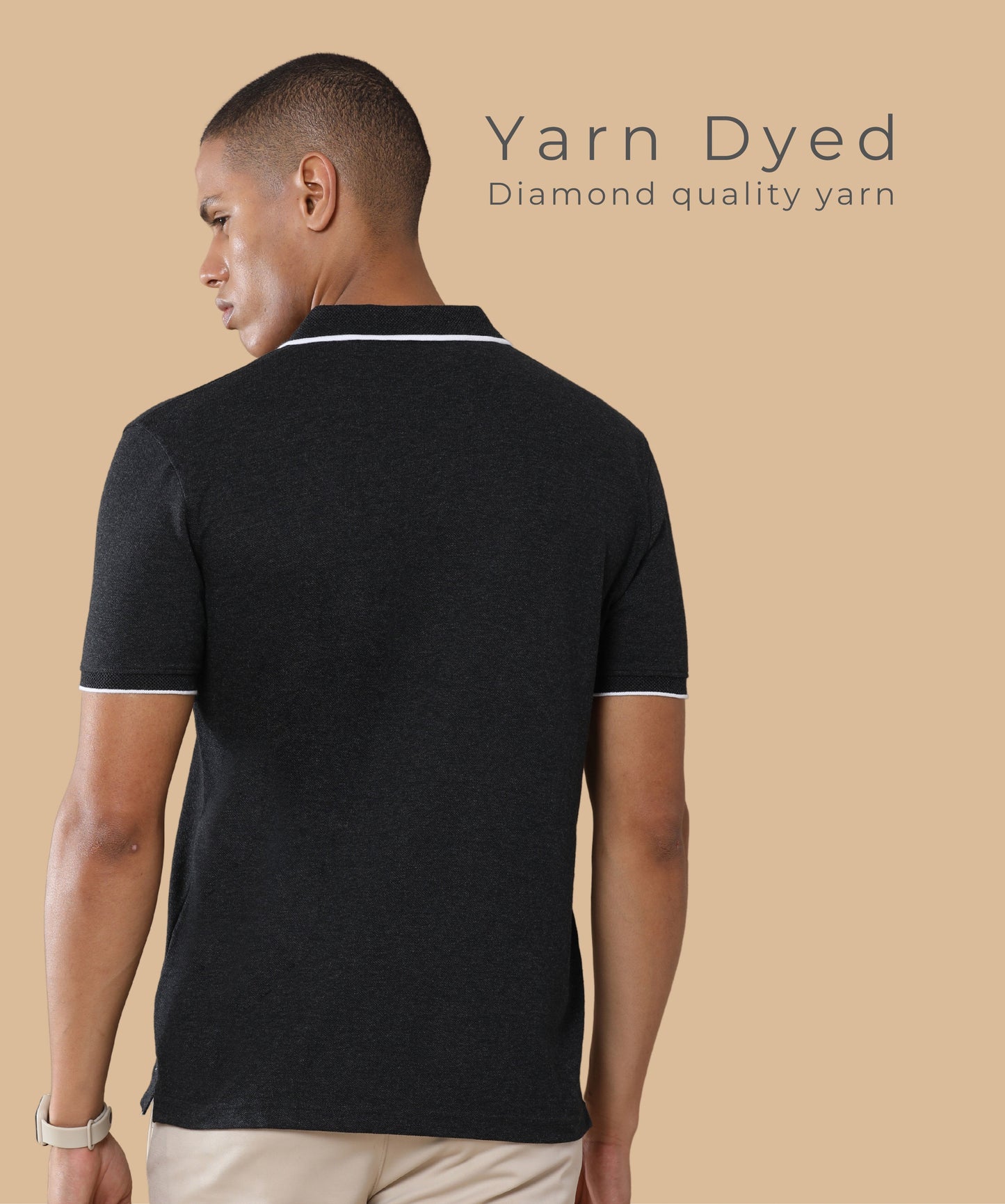 Charcoal Black - Classic Polo T-shirt
