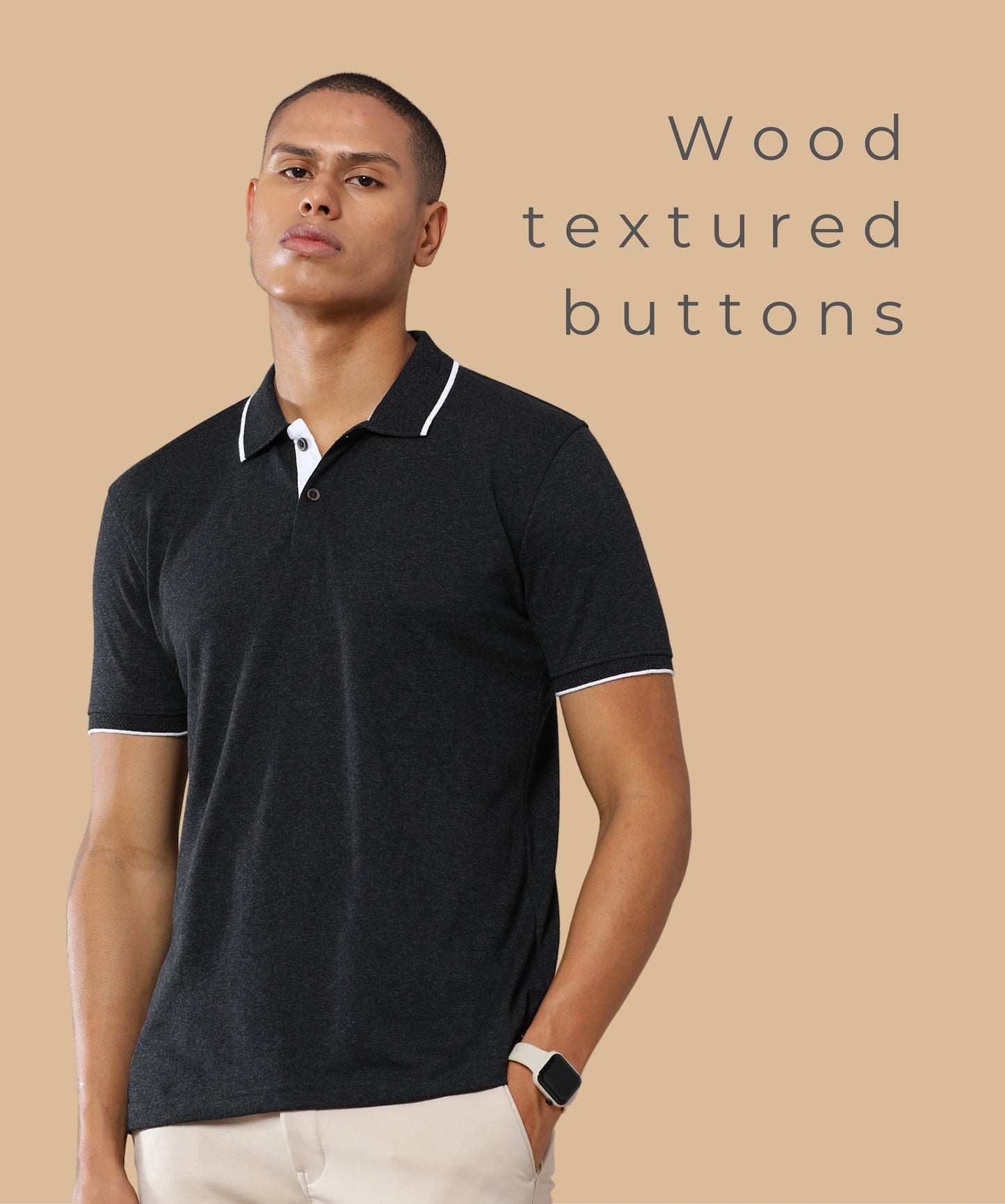 Charcoal Black - Classic Polo T-shirt