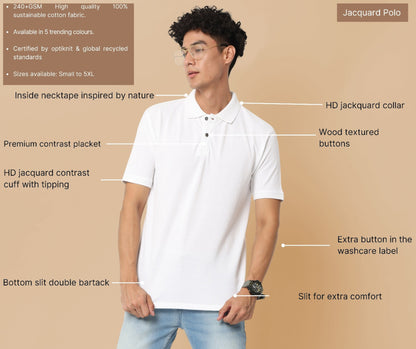 White - Classic Polo T-shirt